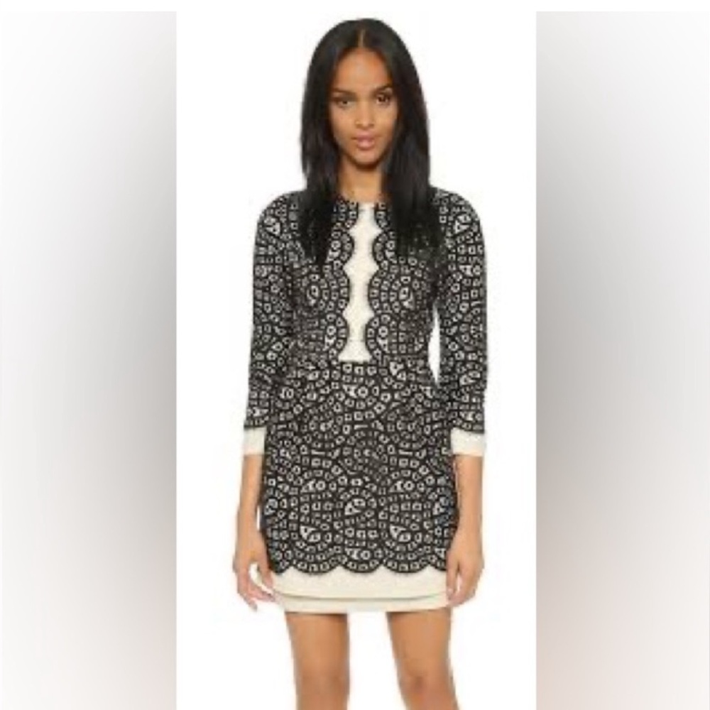 BCBG MaxAzria‎ lace mini dress.